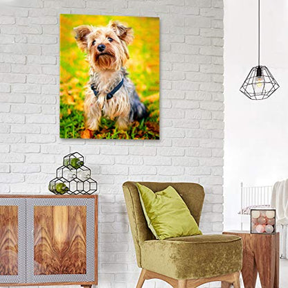 Personalized Photo to Canvas Print - Canvas Prints With Your Photos on Custom Wall Art for Bedroom, Living Room, Wedding Baby Pet Family Picture Framed Wall Art (8" W x 10" H) - size: 10"L x 8"W