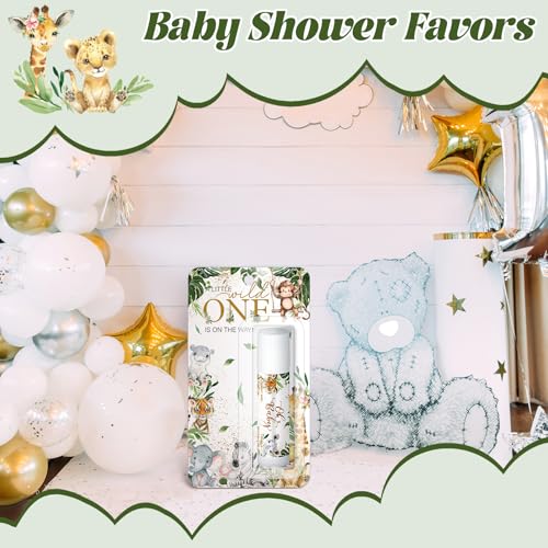 30 Pack Safari Baby Shower Games Prizes Party Gifts Bulk Lip Balms Favors for Winners Adults Guests Gender Reveal Favors Decorations Green Baby Shower Souvenirs Gift Bags Stuffers - style: Safari