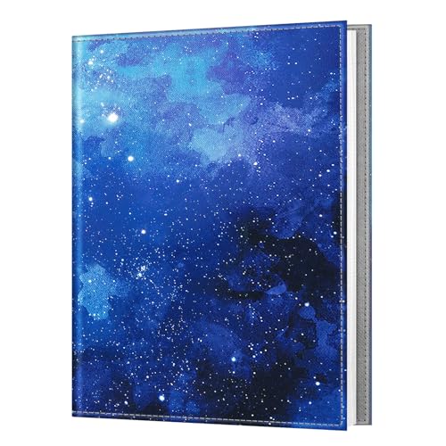 Fintie Photo Album for 8x10 Photos, 52 Pockets Vegan Leather Memory Book | Premium Cover Picture Book, For Family/Wedding/Couples Keepsakes, Anniversary Photos & Artwork Collection, Starry Sky - color: starry sky
