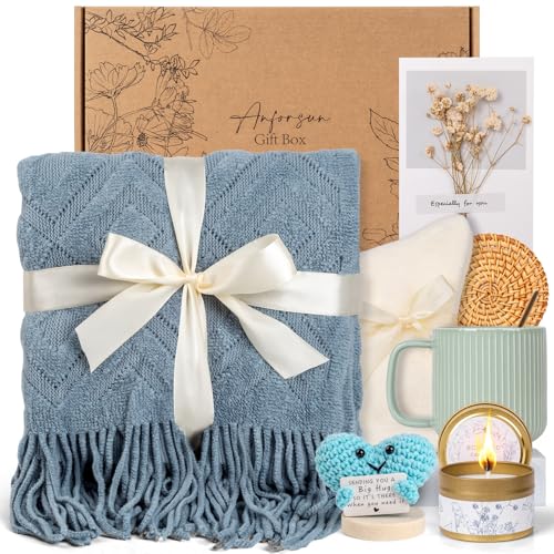 Self Care Gifts Get Well Soon Gift Baskets for Women, Christmas Birthday Gifts for Women Care Package, Unique Sympathy Gift Baskets Spa Thinking of You Gifts Set for Mom Best Friend Sister Wife Her