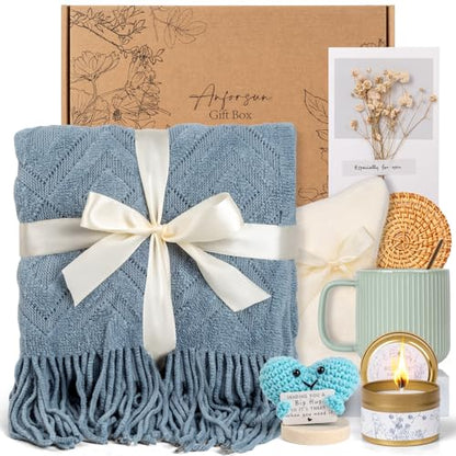 Self Care Gifts Get Well Soon Gift Baskets for Women, Christmas Birthday Gifts for Women Care Package, Unique Sympathy Gift Baskets Spa Thinking of You Gifts Set for Mom Best Friend Sister Wife Her