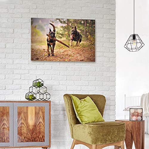 Personalized Photo to Canvas Print - Canvas Prints With Your Photos on Custom Wall Art for Bedroom, Living Room, Wedding Baby Pet Family Picture Framed Wall Art (12" W x 8" H) - size: 8"L x 12"W