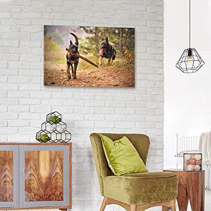 Personalized Photo to Canvas Print - Canvas Prints With Your Photos on Custom Wall Art for Bedroom, Living Room, Wedding Baby Pet Family Picture Framed Wall Art (12" W x 8" H) - size: 8"L x 12"W