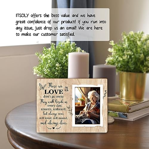 Memorial Picture Frame,Remembrance Picture Frame or Memorial Gift,Gifts for Loss of Loved One,Grandmother,Grandfather, Grandparents,Fits 4 x 6 In Photo