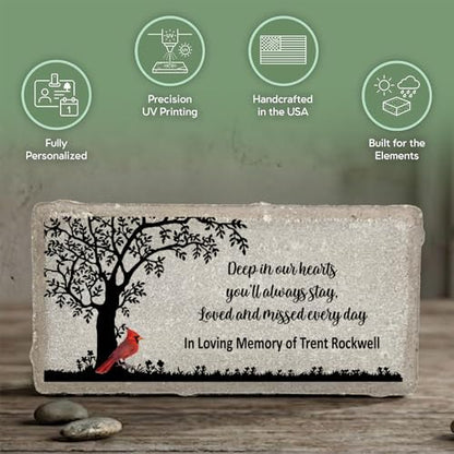 Memorial Stone - Real Stone Personalized by Florida-Funshine