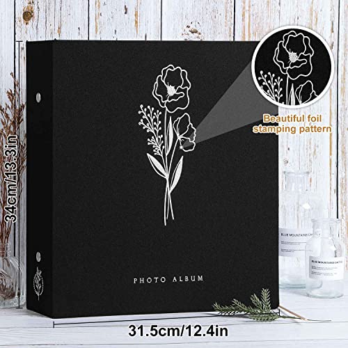 Lanpn Photo Album 4x6 600 Pockets Photos, Linen Cover Large Picture Albums Holds 600 Horizontal and Vertical Photos Black - color: Black, size: 600 Pockets