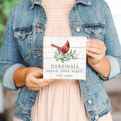 Simply Said, INC Perfect Pallets Petites - Cardinals Appear, 6x6 in Rustic Wood Sign PET2027 - color: Cardinals Appear - 6 inch