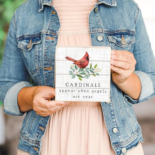 Simply Said, INC Perfect Pallets Petites - Cardinals Appear, 6x6 in Rustic Wood Sign PET2027 - color: Cardinals Appear - 6 inch