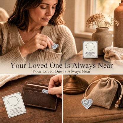 Sympathy Gift for Loss of Loved One, Cardinal Memorial Keepsake for Mom Dad, Pocket Hug from Heaven, A Comforting Reminder They are Always Near, Remembrance Gift