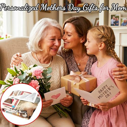 Personalized Blanket with Photos and Text, Custom Photo Blanket for Mom Grandma, Soft Flannel Throw Blankets for Mother’s Day, Customized Picture Gifts for Women, Nana, Wife Mother 02 - color: Mother 02
