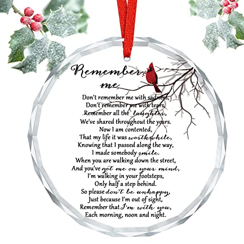 1 Pcs Memorial Christmas Ornaments Sympathy Gifts, Cardinal Style