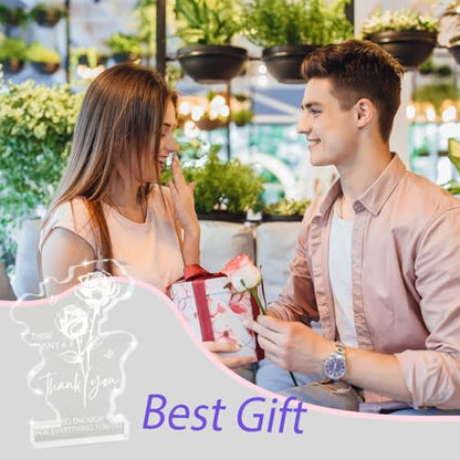 Thank You Gifts for Coworker College Teacher Women Men, Small Teacher Appreciation Acrylic Plaque Gifts, Christmas Mothers Day Gifts Leaving Gift, Thank You Gift for Leader Colleague Principal - color: Thank