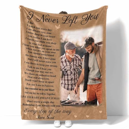 Ships Next Day, Custom Memorial Blanket with Photos in Loving Memory for Loved Ones Lost: Made in USA, Personalized Picture Sympathy Remembrance Grief Gift Funeral for Daughter Son Father Mother - color: 01