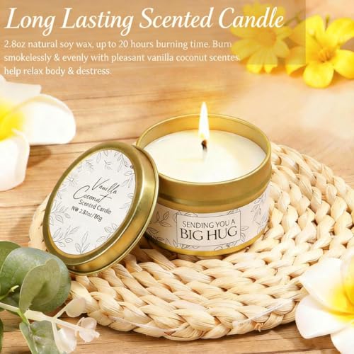 Get Well Gifts for Women, Self Care Gift Basket, Thinking of You Care Package, Surgery Recovery Gifts, Encouragement Birthday Mother's Day Gift Box with Blanket Mug Candle Bomb for Mom Sisters Friends
