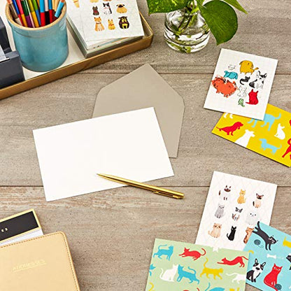 Hallmark Blank Cards Assortment, Dogs and Cats (36 Assorted Note Cards with Envelopes) - style: Dogs & Cats