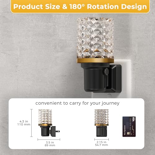 L LOHAS LED Night Light, 2 Pack Dimmable Night Lights Plug into Wall - color: Diamond-RGB, size: 2 Pack