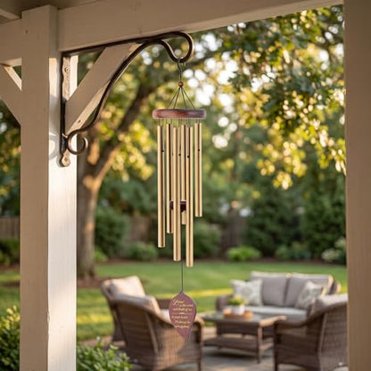 Wind Chimes for Outside, 32" Wooden Sympathy Wind Chimes Memorial Wind Chime for Loss of Loved One Mother Father, Sympathy Gift Home Decor Outdoor Garden Patio