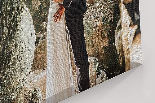 P&L ART. Personalized Custom Canvas Prints: Photo On Canvas Transform Your Photos into Stunning Framed Wall Art Digitally Printed Photo To Canvas Ideal for Home Decor Gifts Keepsakes Framed 8x10 - size: 8"L x 10"W
