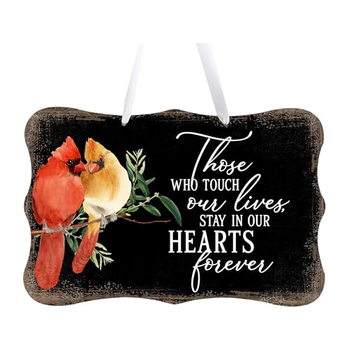 LifeSong Milestones Memorial Wall Hanging Signs Bereavement Keepsake Condolence Funeral Gift For Loss of Loved One 8x12 (Those Who Touch Our Lives (Black)) - color: Those Who Touch Our Lives (Black)