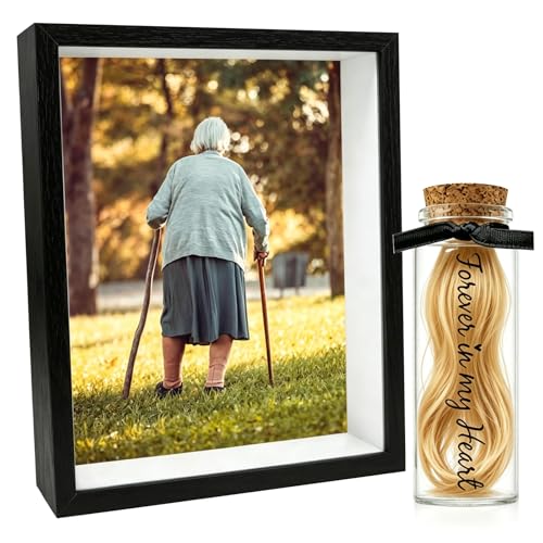 Memorial Gift Picture Frame for Loss of Loved One, Mother, Father, Grandpa, Grandma，Friend,In Loving Memory Keepsake Frame, Bereavement Sympathy Gifts (Black) - color: Black