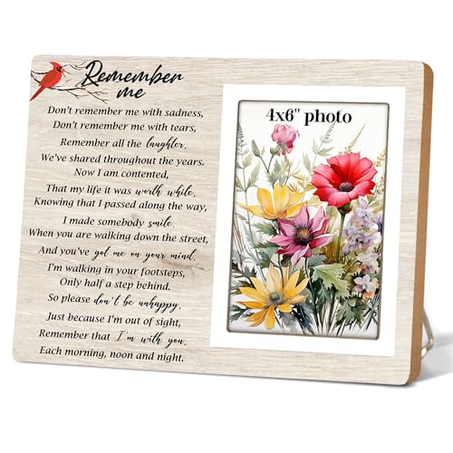 Memorial Gifts Picture Frame,Sympathy Gifts for Loss of Mom Remembrance Memorial Picture Frame, Memory of Mother, Father, Grandma, Memorial Frames for Loved One, Fits 4x6 Inches 12P142