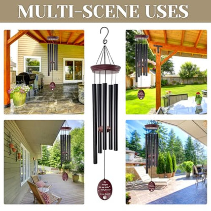 Pet Memorial Wind Chime, Dog Memorial Wind Chimes for Loss of Dog, Tuned Aluminum Tubes in G Scale, Wooden Top, Sympathy Pet Loss Gifts for Garden Patio – Forever in My Heart - size: 2