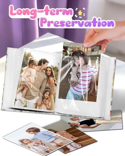 Slohif Photo Album for kids 4x6 Pictures Leather Small Baby Memory Book Keepsake for My First Family 100 Pockets Personalized Photobook for Boys Girls Toddler Travel Birthday Anniversary Dinosaur - style: Dinosaur