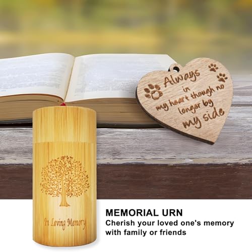 Biodegradable Small Scattering Urns for Human Ashes Adult, Eco Friendly Tubes with Tree of Life Pattern, 1.9''x3.8'', 2 Pcs - size: Small,1.9''x3.8'',2 Pcs