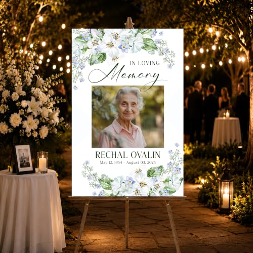 Funeral & Memorial Welcome Signs - Celebration of Life Poster, Custom Design - color: #Version 21