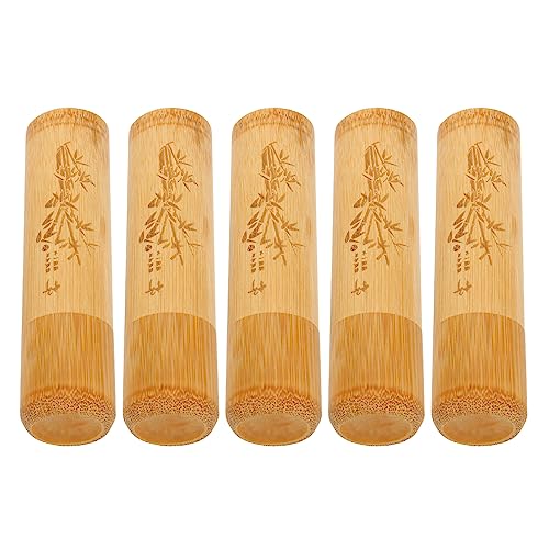 5pcs Small Bamboo Scattering Urn Tube for Human Ashes, Mini Bamboo Spreading Cremation Tube Urn for Adult Male Female Ashes