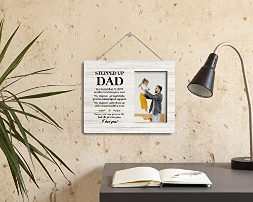 To Stepped Up Dad Photo Frame Gifts, You May Not Have Given me Life but Life Gave Me You, Wooden Picture Frame Gift, Stepdad Photo Gift, Grateful Gift for Bonus Dad, Fathers Day Gift, Adopted Dad Gift - color: Fathers Gift 27