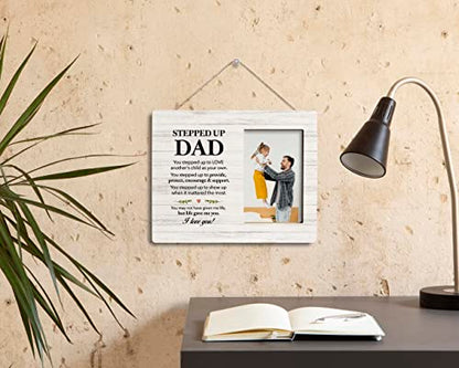 To Stepped Up Dad Photo Frame Gifts, You May Not Have Given me Life but Life Gave Me You, Wooden Picture Frame Gift, Stepdad Photo Gift, Grateful Gift for Bonus Dad, Fathers Day Gift, Adopted Dad Gift - color: Fathers Gift 27