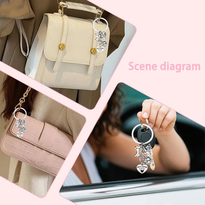 I Love My Dog Paw Print Keychain Pet Best Friend Puppy Bone Key Chain Charm for Dog Lovers Mom Dad Owners Birthday Christmas Gifts for Veterinarian Loss of Pet Memorial Sympathy Keyring Gift