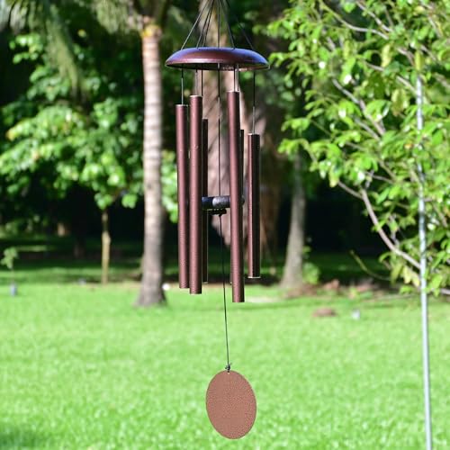 Vanquer Wind Chimes for Outside Deep Tone - 32'' Wind Chimes Outdoor Clearance, Deep Tone, Windchimes Outdoors, Memorial, Sympathy Gifts, Garden Patio Yard, Home Décor (32" Bronze) - size: 32" Bronze