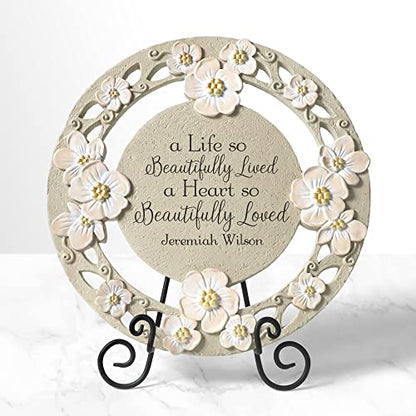 Let's Make Memories Personalized A Beautiful Life Sympathy Garden Stone - Garden Memorial - style: A Beautiful Life