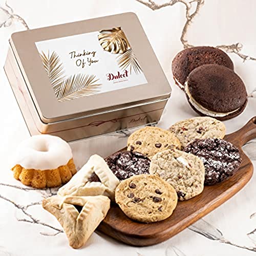 Dulcet Gift Baskets Thinking Of You Gift Basket Thinking of You Food Gift Baskets for Women, Men, Mom, Dad, Son, Daughter, Siblings, Friends & Co-Workers Food Gifts - style: Thinking of You