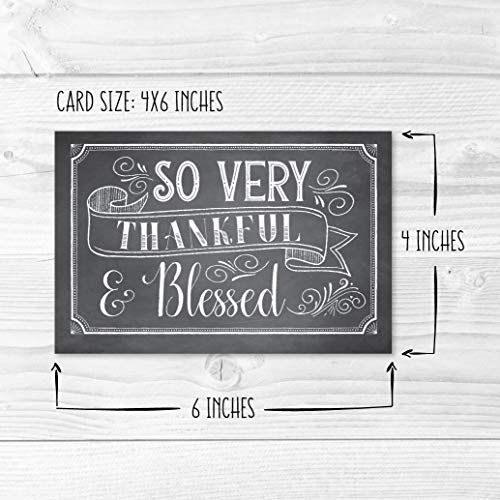 24 Bulk Thank You Cards with Envelopes Blank Cute Thank You Cards | Chalk White 6 x 4 Appreciation Card for Weddings, Valentines, Anniversary, Small Business, Party Guests, Engagement & Funeral - color: Chalk White 24 pcs