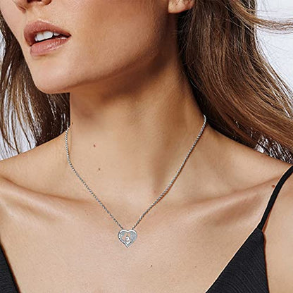 Sterling Silver Cat Necklace Jewelry Memorial Gifts for Cat Lovers | Cat Pendant Necklace ，Cute Dainty Animal Remembrance Jewelry Birthday Gifts for Cat Mom Her Women - style: Always in my heart Necklace 1