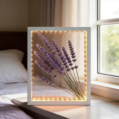 Shadow Box Frame with Lights 10'' ×8 '' Memory Boxes Keepsakes Display Case Dried Flower 3D Deep Picture Frame Memorial Gifts Memorabilia Medal Wedding Travel Baby Items (White) - color: White