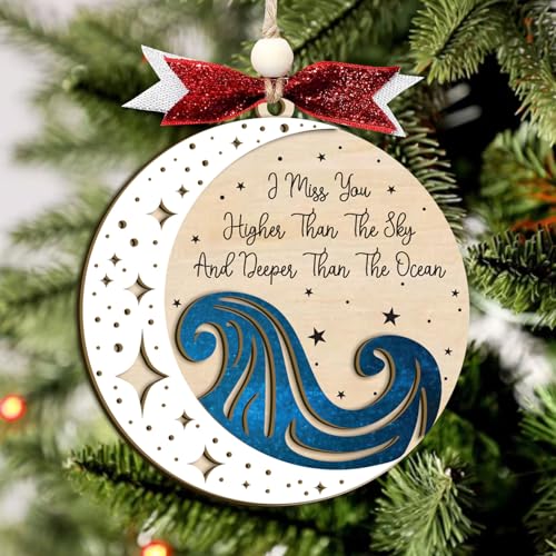 Loss of Father/Grandfather Sympathy Gifts for Bereavement, Remembrance Gift for Loss Dad, Bereavement Gift Ideas, Sympathy Gifts for Lost of Dad, Memorial Christmas Ornaments (C11) - style: C11