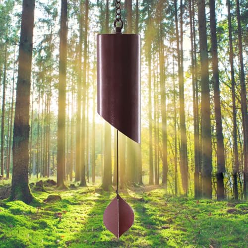 Wind Chimes for Outside Deep Tone, Deep Resonance Serenity Bell | Wind Chimes,Metal Windbell, Weather Resistant Modern Wind Chimes for Patio Garden Porch Bronze - size: Bronze