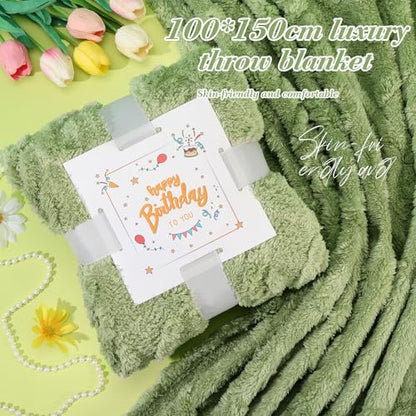Daisy Birthday Gifts for Women,Self Care Gifts,Birthday Gift Basket for Mom | Care Package,Spa Gifts Set for Women,with Blanket,Candle, Unique Happy Birthday Surprise for Her,Daughter,Sister,Friends