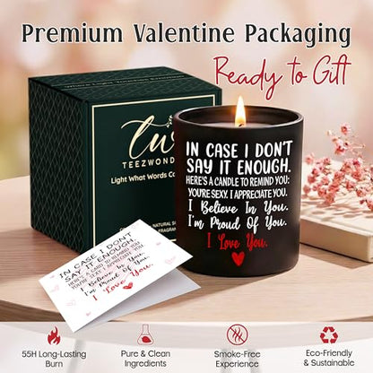 Anniversary Wedding Gifts for Women Men, Scented Candle 10 oz | Birthday Gifts for Wife Husband, Gift for Boyfriend Girlfriend, Long Lasting Burn, Vanila Lavender Candle, Ready To Gift - color: In Case