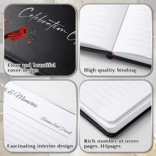Yingzhao Memorial Funeral Guest Book with Pen 144 Pages Cardinal Funeral Guest Sign in Book for Memorial Service Celebration of Life Party Supplies in Loving Memory(Celebration of Life) - style: Celebration of Life