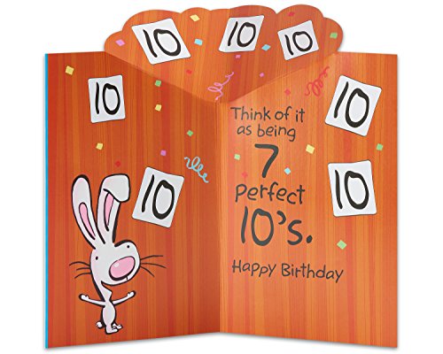 American Greetings Funny 70th Birthday Cards (Pop Up Cartoon Bunny) - color: Pop Up Cartoon Bunny