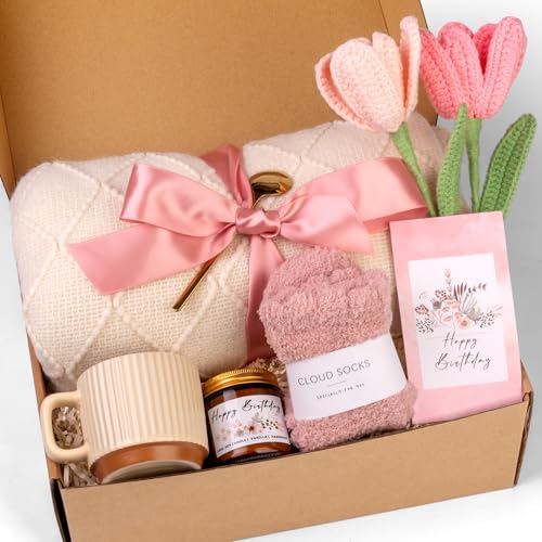 Mothers Day & Birthday Gifts for Women, Self Care Gifts Get Well Soon Gifts Package, Relaxing Care Package, Birthday Gift Basket for Women, Happy Birthday Gifts for Her, Mom, Sister, Best Friend, Wife, Girlfriend, Coworker, Birthday Gifts Ideas
