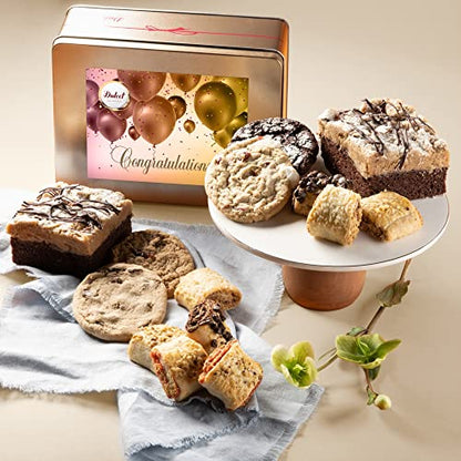 Congratulations Gifts For Women Congratulations Food Gift Baskets for Women, Men, Mom, Dad, Son, Daughter, Siblings, Friends & Co-Workers Gourmet Food Gifts By Dulcet Gift Baskets - color: Congratulations