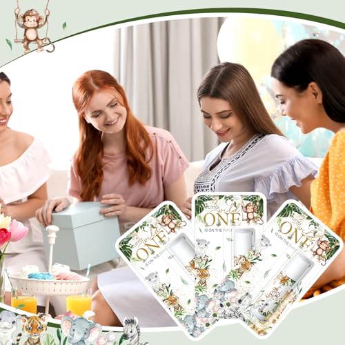 30 Pack Safari Baby Shower Games Prizes Party Gifts Bulk Lip Balms Favors for Winners Adults Guests Gender Reveal Favors Decorations Green Baby Shower Souvenirs Gift Bags Stuffers - style: Safari