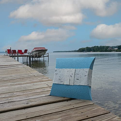 Journey Biodegradable Cremation Urn for Ashes - Blue Blossom, Earth Friendly for Ground or Sea Burial, Eco Adult Sized Urn