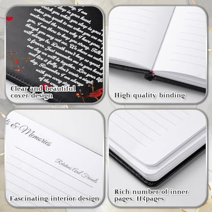 Yingzhao Memorial Funeral Guest Book with Pen 144 Pages Cardinal Funeral Guest Sign in Book for Memorial Service Celebration of Life Party Supplies in Loving Memory(Heart) - style: Heart